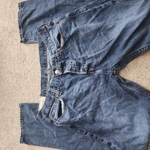 Hollister button fly jeans.